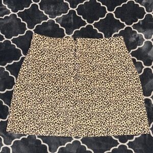 Forever 21 Animal Print Mini Skirt